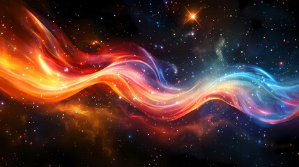 Wall Mural - stunning cosmic wave