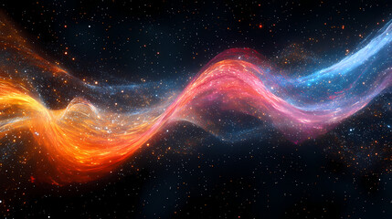Wall Mural - stunning cosmic wave