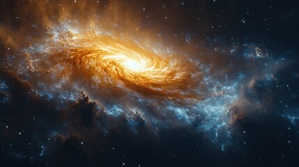 Wall Mural - vibrant galaxy in a dreamlike cosmic scene with stars and nebulae in deep space