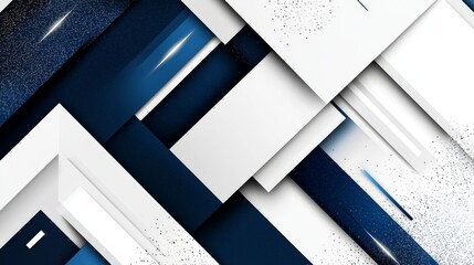 Poster - Abstract Digital Composition Featuring Glowing Blue Elements and Dynamic Geometric Shapes