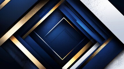 Poster - Abstract Digital Composition Featuring Glowing Blue Geometry and Textures in a Dark Background