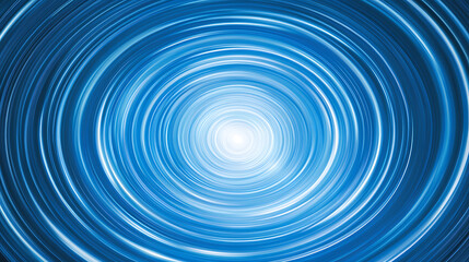 Poster - Captivating Abstract Swirl of Brilliant Blue Light Rings Artful Design Motion and Energy Creation.