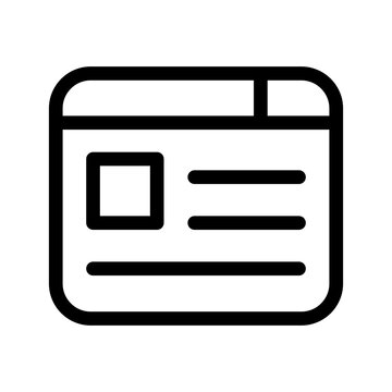 Article Icon Vector Symbol Design Illustration