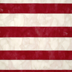 Poster - Crimson and Cream Fabric Interlacing Lines Pattern Decorative Design Unique Textile Abstract Art.