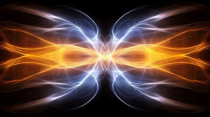Poster - Electrical Energy Discharge Converging Point Of Light.