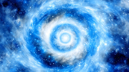 Poster - Ethereal Galaxy Vortex Nebula Space Phenomenon Abstract Artistic Exploration Swirling Cosmic Display.