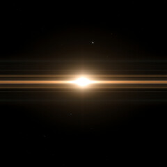 Poster - Ethereal Glow of a Distant Star Orbiting Planet Rings Celestial Event Astronomical Spectacle.