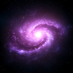 Poster - Galactic Symphony An Ethereal Dance of Light and Cosmic Dust in the Infinite Expanse of Space.