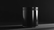 © Sleeping Carbuncle - Black Cylindrical Object with Smooth Finish in a Dark Studio Setting with Fine Detail