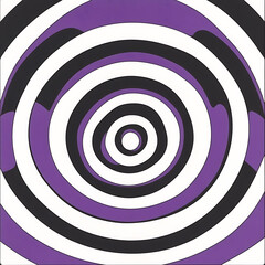 Poster - Hypnotic Vortex Illusion of Concentric Circles with Alternating Shades Creates a Captivating Artistic Image.