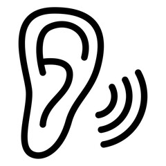 Poster - hearing icon