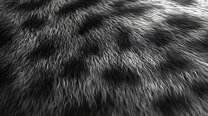 gray fur texture background, close-up
