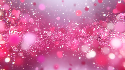 Poster - Pink Abstract Sparkle Dust of Light Texture Gradient Background Celebration Festive Romance.