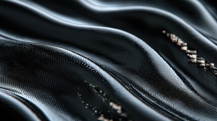 Poster - Close Up of Fireproof Polymer Composite Textile for Innovative Design