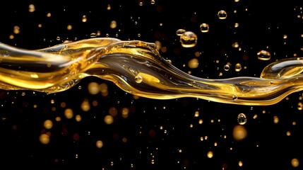 Poster - Creative Composition of Lubricant Droplets in Suspended Motion