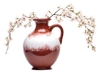 Wall Mural - PNG Vase pottery blossom flower.