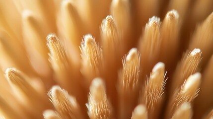Poster - Detailed Macro Shot of Brush Tips Showcasing Fine Textures and Colors