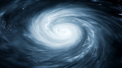 Wall Mural - Swirling Vortex Formation of Clouds in Atmospheric Phenomenon Celestial Dreamscape Illusion.