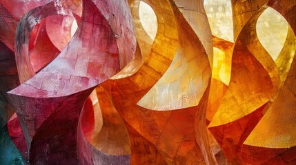 Poster - Dramatic Composition of Fireproof Materials in Abstract Curves