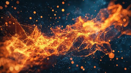 Poster - Dramatic Digital Composition of Fireproof Material and Flames