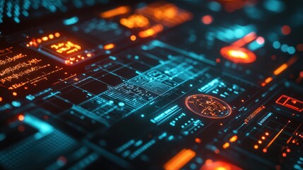Poster - Close-Up of High-Tech Minimalist Air Filter Concept Design