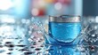 © Biancaart - Blue Gel Container in Water Splash