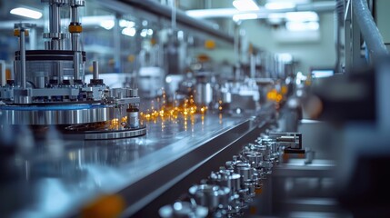 Poster - Modern Industrial Engines with Protective Coating Application Process