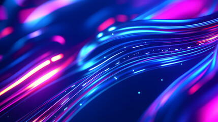 Poster - Blue high tech lines connection abstract background, abstract technology big data background concept illustration