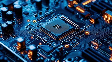 Poster - Detailed Blueprint of Advanced Engineering Circuit Board Design