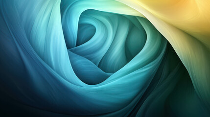 Poster - Ethereal Abstract Waves in Gradient Colors Inspiring Design and Exploration of Creativity