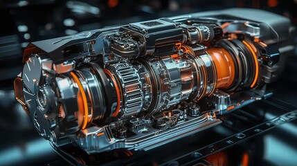 Poster - Sleek and Futuristic View of Innovative Lubrication Technology