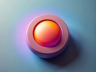 Poster - Minimalist Button Play Video Press Start Concept