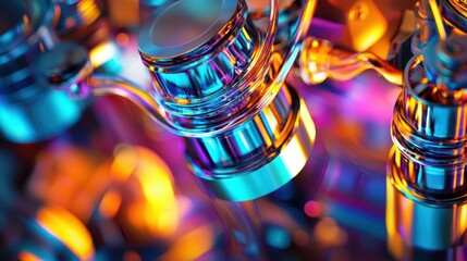 Poster - Vibrant Internal Components of Automotive Engines with Reflective Surfaces