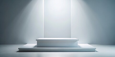 Poster - Minimalist Podium: Empty Stage, Simple Product Display, Clean Background