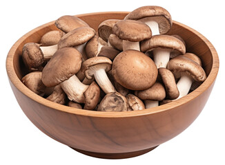 Wall Mural - PNG Shiitake mushroom bowl brown.