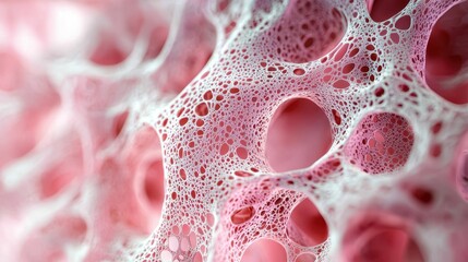 Poster - Artistic Macro View of Connective Tissue Texture and Structure