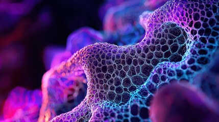 Poster - Artistic Visualization of Tissue Structure in Abstract Design