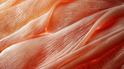 Poster - Close-Up View of Intricate Muscle Tissue with Textured Patterns