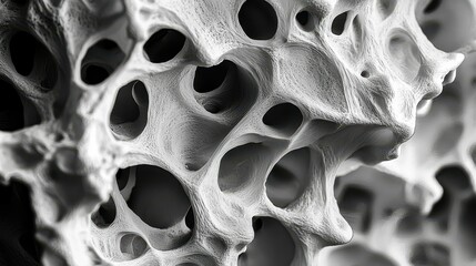 Poster - High Contrast Texture Highlighting Organic Patterns and Forms