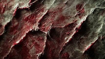 Poster - Intricate View of Dramatic Scar Tissue with Striking Light Effects