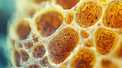 Poster - Close-Up View of Biological Tissue Under Macro Perspective Lens