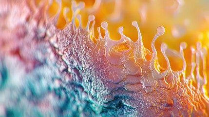 Poster - Macro Perspective on Colorful Biological Tissue with Fluid Patterns