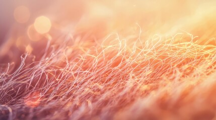 Poster - Macro Perspective of Fibrous Tissue with Beautiful Bokeh Effects