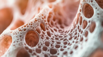 Poster - Macro Shot Revealing Fine Details of Tissue Structure and Texture