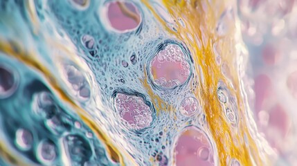 Poster - Microscopic View of Tissue Highlighting Inflammation and Cellular Details