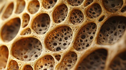 Poster - Realistic Close-Up of Interlaced Nerve Tissue with Intricate Details