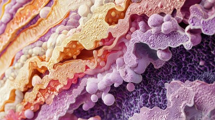 Poster - Realistic Study of Natural Tissue Structures in Vibrant Colors