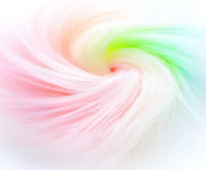 Wall Mural -  rainbow swirl cotton candy