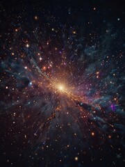 Wall Mural - abstract space background