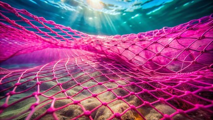 Poster - Pink Kryptex Texture Fishing Background: Candid Underwater Scene